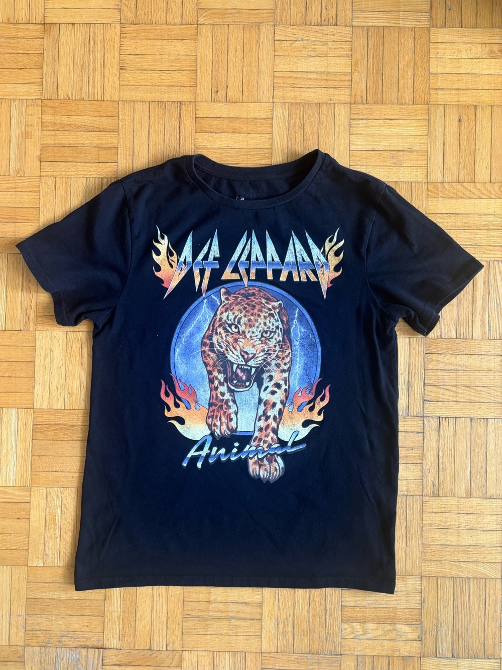 Def Leppard Black 'Animal' Graphic Tee